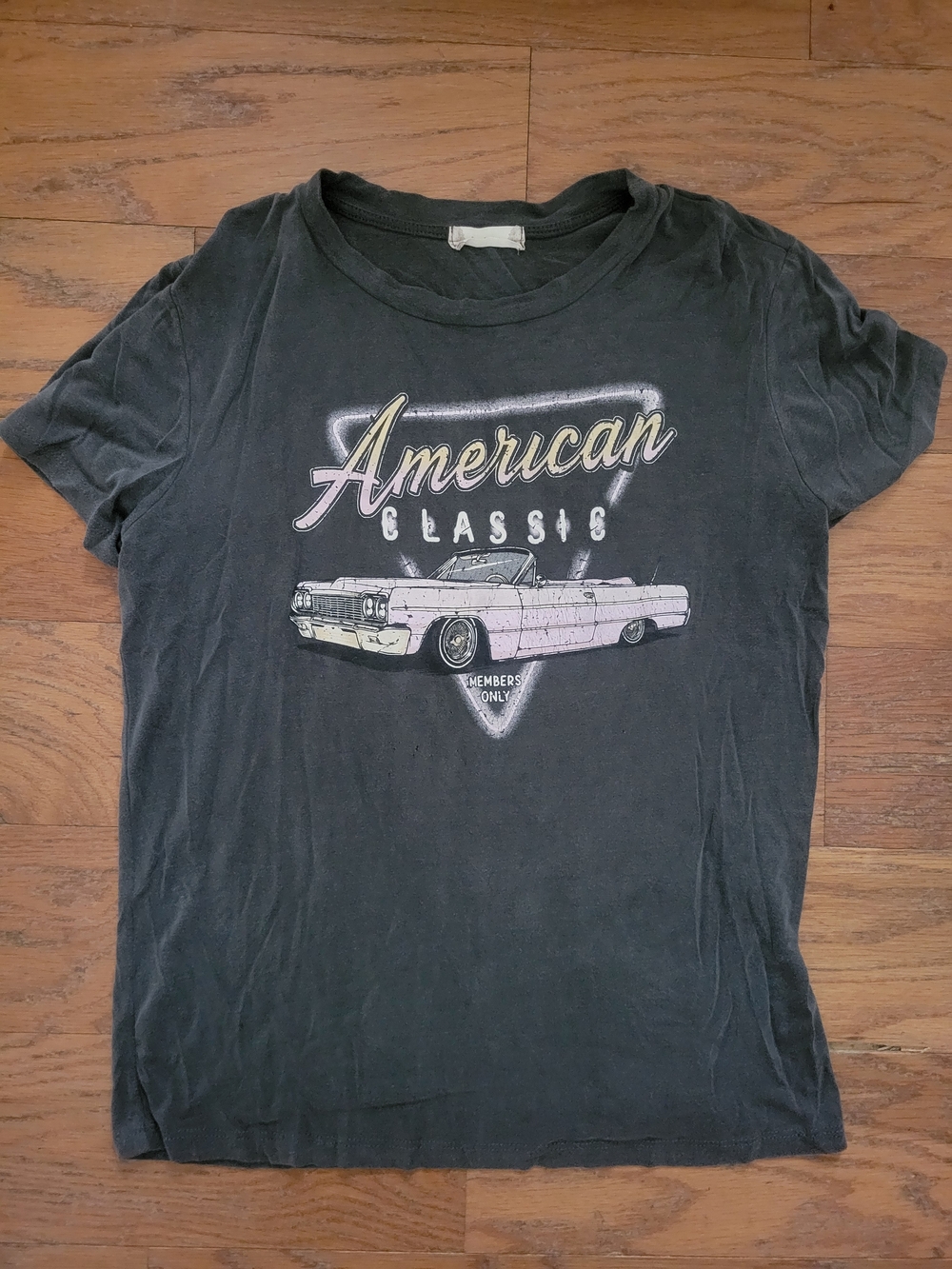 Altar'd State Black 'American Classic' Graphic Tee with Pink Car